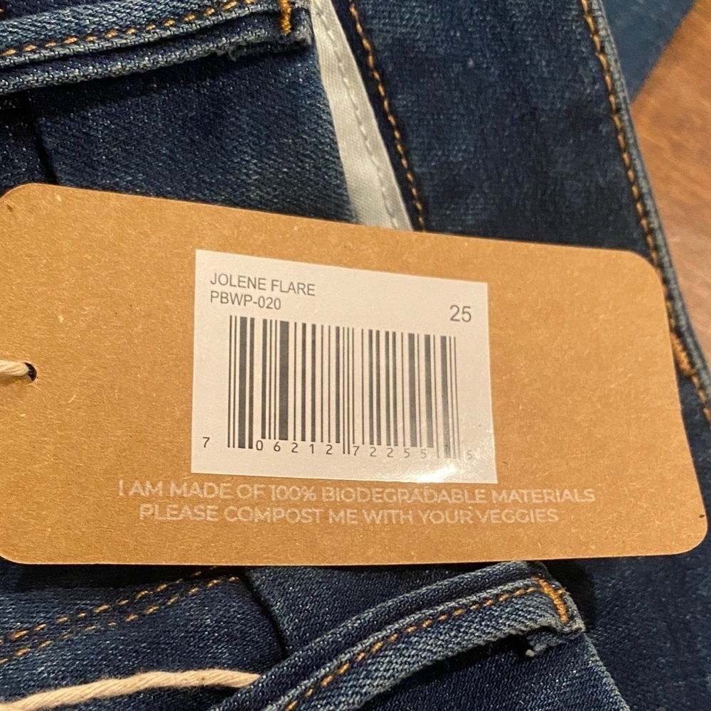 Dark Blue Porter Blue Jolene Sustainable Flare Jeans for Women - Picture 12 of 13